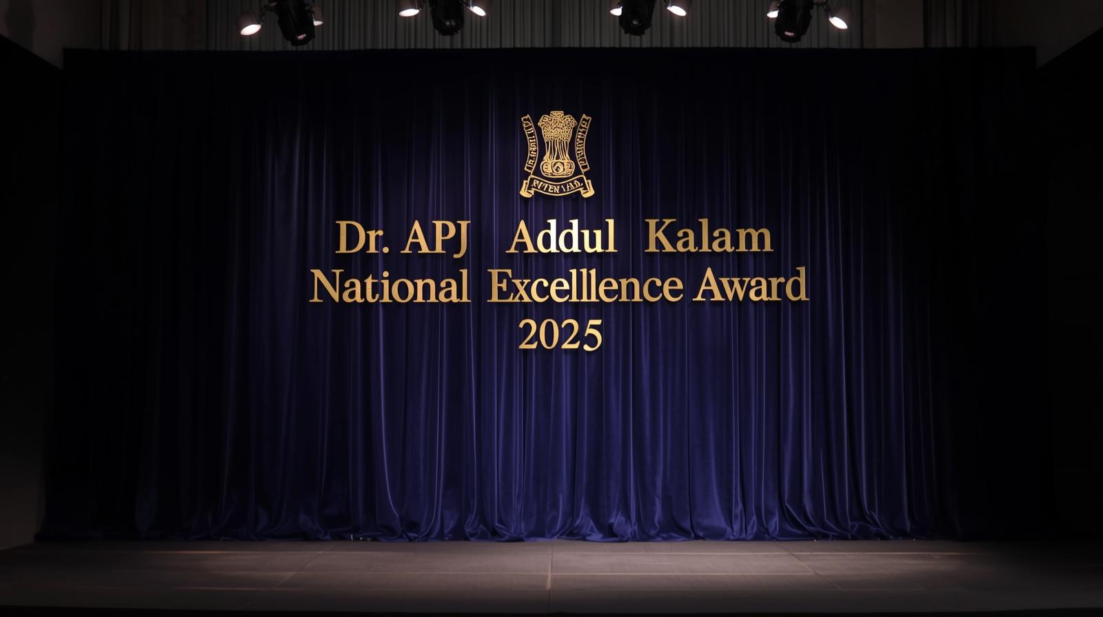 Dr. APJ ABDUL KALAM NATIONAL EXCELLENCE AWARD